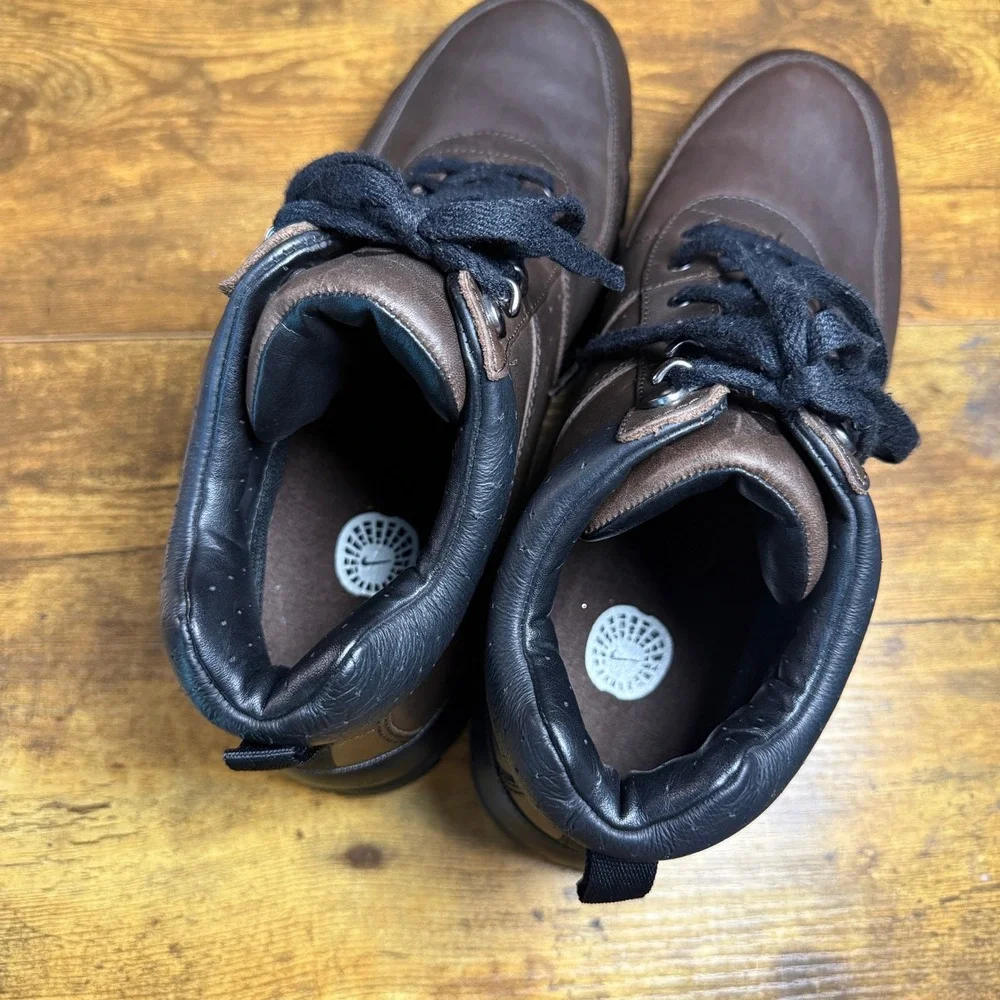 Nike ACG Air Max Goadome 365970-221 Brown Leather Hiking Boots Mens 11.5